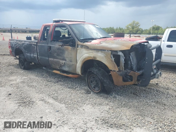 2016 Ford F-250 XLT with VIN 1FT7X2B64GEA16500, listed as a Copart auction lot 58347425 with Not provided miles and Salvage title. Bid and sale history available at DreamBid. Image 4.