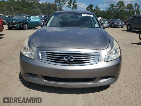 2007 Infiniti G35 Journey with VIN JNKBV61E57M700346, listed as a Copart auction lot 72157424 with 168,119 mi miles and Salvage Title. Bid and sale history available at DreamBid. Image 5.