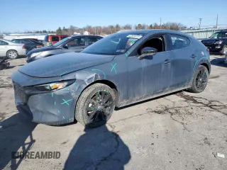 2023 Mazda 3 S Carbon Edition with VIN JM1BPBLM3P1616343, listed as a Copart auction lot 42303815 with 19,557 mi miles and Salvage Title. Bid and sale history available at DreamBid. Image 1.