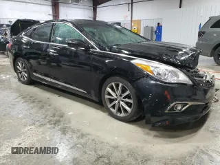 2016 Hyundai Azera with VIN KMHFG4JG8GA555447, listed as a Copart auction lot 45010475 with 96,531 mi miles and Salvage title. Bid and sale history available at DreamBid. Image 4.
