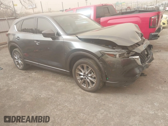 2024 Mazda CX-5 2.5 S Premium Package with VIN JM3KFBDL5R0422891, listed as a IAAI auction lot 41801320 with 1 mi miles. Bid and sale history available at carsss.com. Image 1.