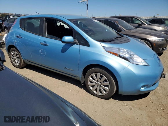 2015 Nissan LEAF S with VIN 1N4AZ0CP0FC310990, listed as a Copart auction lot 64315325 with 80,860 mi miles and Salvage title. Bid and sale history available at DreamBid. Image 4.