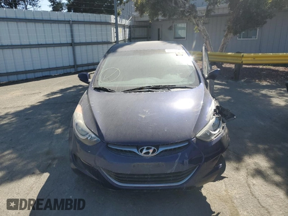 2013 Hyundai Elantra Limited with VIN 5NPDH4AE9DH160415, listed as a Copart auction lot 54180605 with 52,557 mi miles and Salvage Title. Bid and sale history available at DreamBid. Image 5.