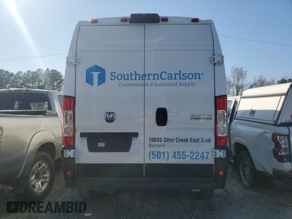 2024 Ram ProMaster Cargo Tradesman with VIN 3C6LRVDG7RE106609, listed as a Copart auction lot 47199625 with 20,792 mi miles and Salvage Title. Bid and sale history available at DreamBid. Image 6.