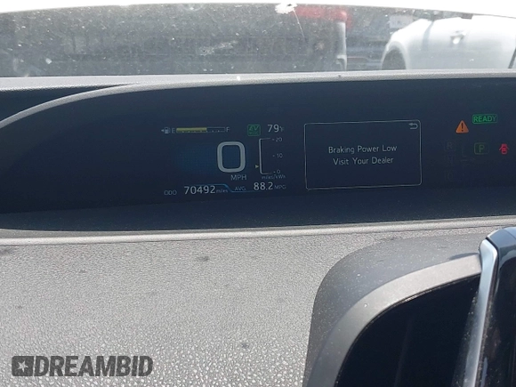 2021 Toyota Prius LE with VIN JTDKAMFP5M3167430, listed as a IAAI auction lot 42462853 with 70,492 mi miles and . Bid and sale history available at DreamBid. Image 7.