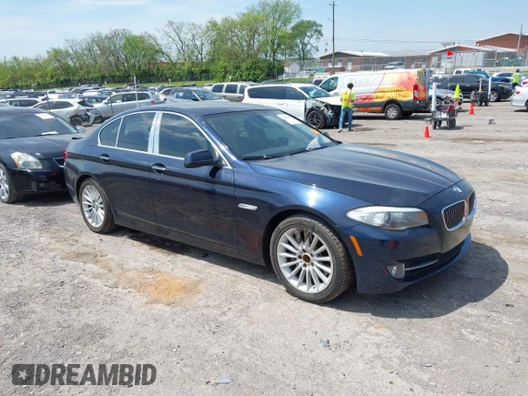 2011 BMW 5 Series 535i with VIN WBAFR7C59BC605939, listed as a IAAI auction lot 42045397 with 135,765 mi miles and . Bid and sale history available at carsss.com. Image 1.
