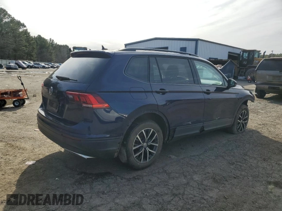 2021 Volkswagen Tiguan S with VIN 3VV1B7AX1MM155518, listed as a Copart auction lot 88461765 with 65,248 mi miles and Salvage Title. Bid and sale history available at DreamBid. Image 3.