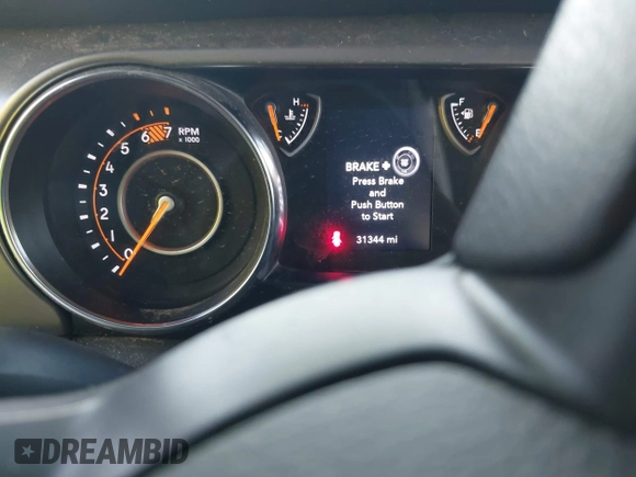 2022 Jeep Wrangler Unlimited Sport with VIN 1C4HJXDN9NW241154, listed as a IAAI auction lot 40211944 with 31,344 mi miles and . Bid and sale history available at DreamBid. Image 7.