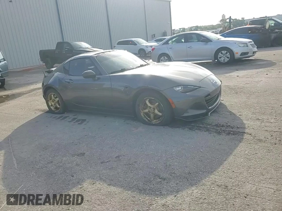 2017 Mazda MX-5 Miata Club with VIN JM1NDAL78H0109701, listed as a Copart auction lot 61522595 with 100,825 mi miles and Salvage title. Bid and sale history available at DreamBid. Image 13.