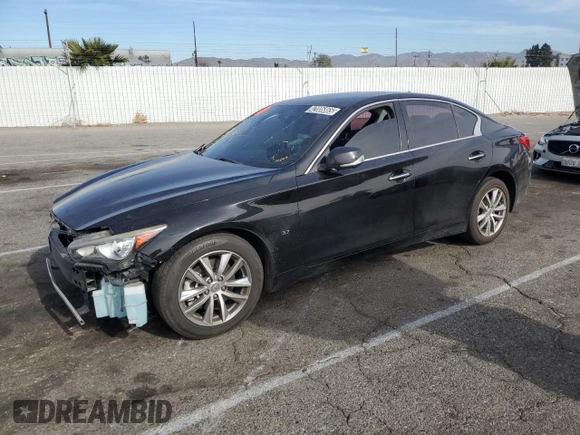 2015 Infiniti Q50 Premium with VIN JN1BV7AP5FM331451, listed as a Copart auction lot 63052025 with Not provided miles and Salvage title. Bid and sale history available at DreamBid. Image 1.