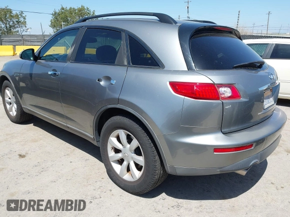 2005 Infiniti FX z VIN JNRAS08W05X216386, wystawiony jako IAAI lot #42346579 z przebiegiem 183 130 mil mil oraz . Historia ofert i sprzedaży dostępna na DreamBid. Obrazek 3.