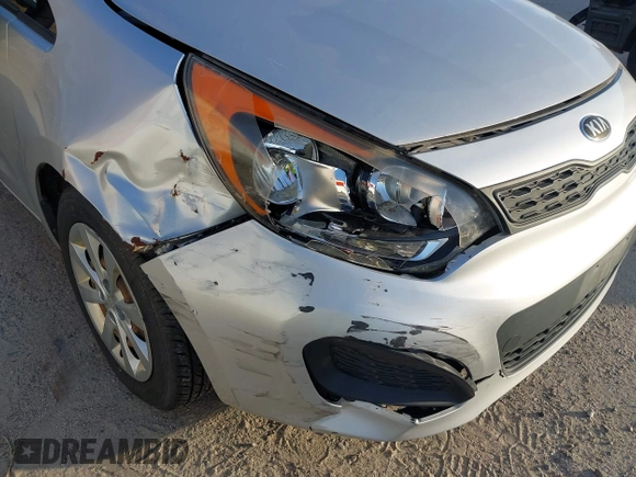 2013 Kia Rio LX with VIN KNADM5A32D6168492, listed as a IAAI auction lot 42144898 with 127,228 mi miles. Bid and sale history available at carsss.com. Image 6.