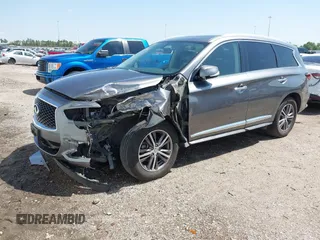 2018 Infiniti QX60 with VIN 5N1DL0MM5JC527646, listed as a IAAI auction lot 41824068 with 116,934 mi miles and . Bid and sale history available at DreamBid. Image 2.