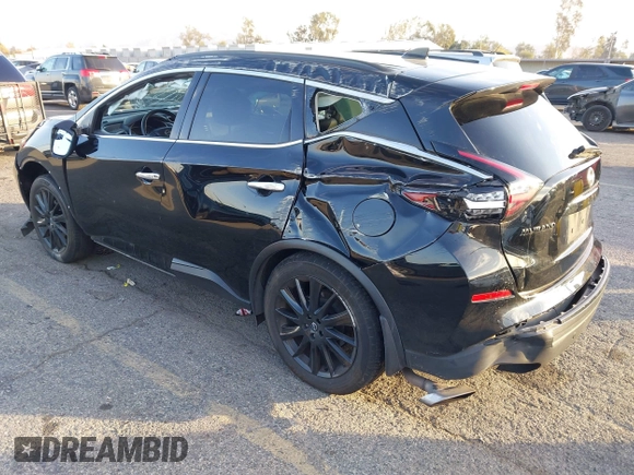 2023 Nissan Murano SV with VIN 5N1AZ2BJXPC115124, listed as a IAAI auction lot 41081274 with 36,499 mi miles and . Bid and sale history available at DreamBid. Image 3.