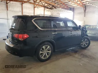 2016 Infiniti QX80 Limited with VIN JN8AZ2NE6G9123242, listed as a Copart auction lot 56198345 with 114,478 mi miles and Salvage title. Bid and sale history available at DreamBid. Image 3.