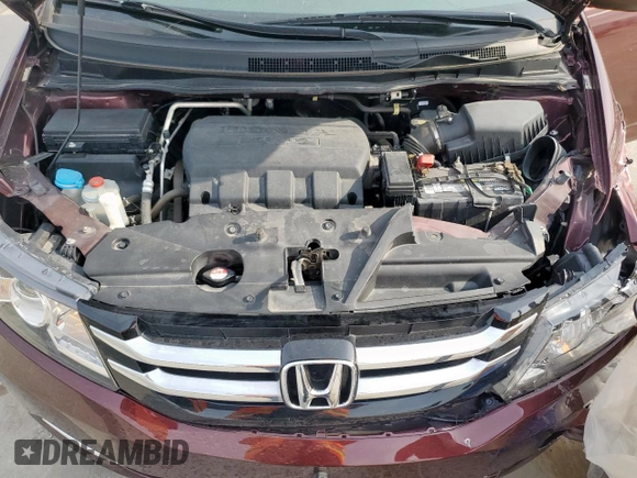 2015 Honda Odyssey EX-L with VIN 5FNRL5H66FB027802, listed as a Copart auction lot 54061475 with 44,489 mi miles and Salvage Title. Bid and sale history available at carsss.com. Image 12.