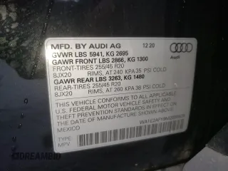 2021 Audi Q5 Premium Plus with VIN WA1E2AFY9M2039628, listed as a Copart auction lot 68333322 with 21,839 mi miles. Bid and sale history available at carsss.com. Image 15.