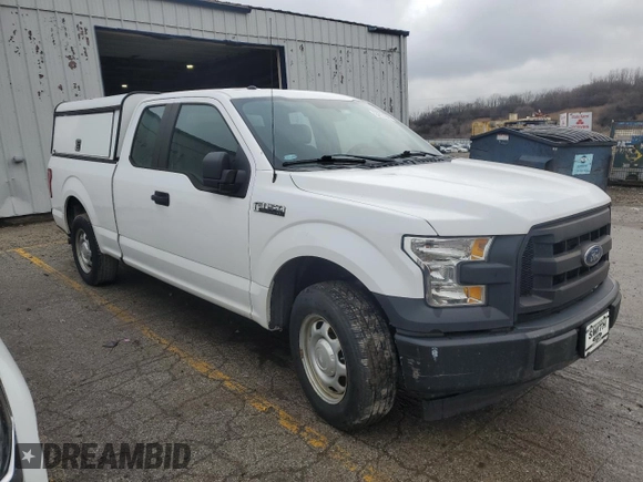 2017 Ford F-150 XL with VIN 1FTEX1C83HKE23955, listed as a Copart auction lot 88550815 with 0 mi miles and Clean Title. Bid and sale history available at carsss.com. Image 4.