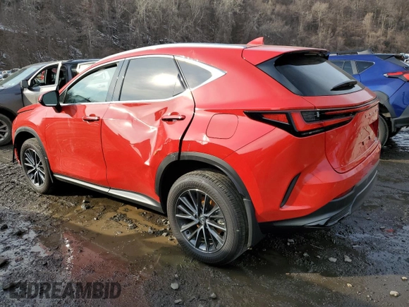 2024 Lexus NX with VIN 2T2AGCEZ5RC050948, listed as a Copart auction lot 46676265 with 10,263 mi miles and Salvage Title. Bid and sale history available at carsss.com. Image 2.