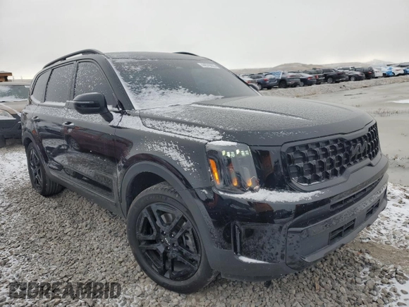2024 Kia Telluride EX with VIN 5XYP3DGC9RG424653, listed as a Copart auction lot 44576655 with 27,418 mi miles and Salvage Title. Bid and sale history available at carsss.com. Image 4.