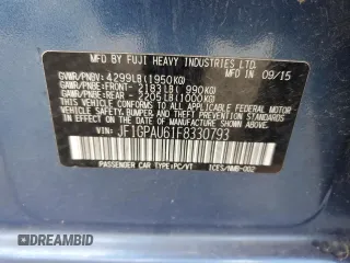 2015 Subaru Impreza Special Sports Premium с VIN JF1GPAU61F8330793, выставлен на аукционе Copart как лот 48900295 с пробегом 115 632 миль миль и Списание • Salvage title. История ставок и продаж доступна на DreamBid. Изображение 12.