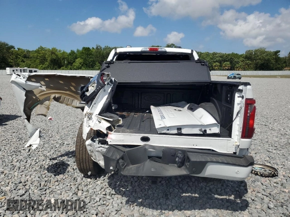 2024 Ford F-150 STX with VIN 1FTEW2K58RKE25993, listed as a Copart auction lot 54456535 with 8,552 mi miles and Salvage Title. Bid and sale history available at carsss.com. Image 6.