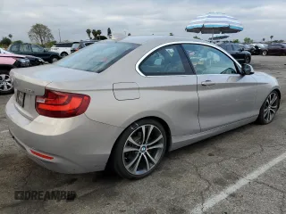 2016 BMW 2 Series 228i with VIN WBA1F9C57GV742274, listed as a Copart auction lot 53837825 with 73,564 mi miles and Salvage Title. Bid and sale history available at carsss.com. Image 3.