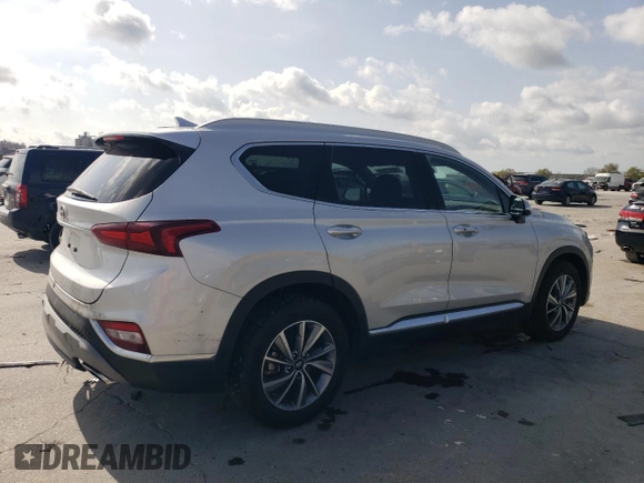 2019 Hyundai Santa Fe Limited with VIN 5NMS53AD4KH052280, listed as a Copart auction lot 49082845 with 52,590 mi miles and Salvage Title. Bid and sale history available at carsss.com. Image 3.