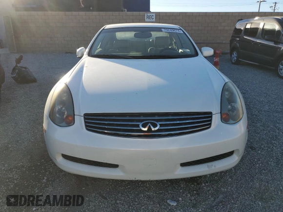 2005 Infiniti G35 Coupe with VIN JNKCV54E45M410123, listed as a Copart auction lot 79249674 with 60,022 mi miles and Salvage Title. Bid and sale history available at carsss.com. Image 5.