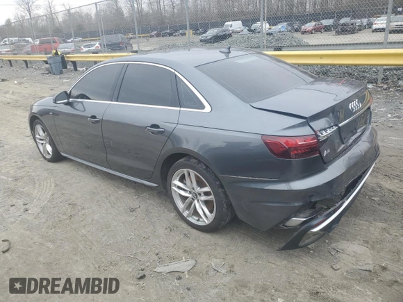 2020 Audi A4 Premium with VIN WAUDNAF48LN014719, listed as a Copart auction lot 43720865 with Not provided miles and Salvage title. Bid and sale history available at DreamBid. Image 2.