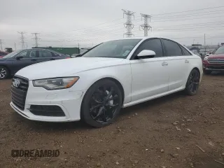 2012 Audi A6 Prestige with VIN WAUHGAFC2CN139251, listed as a Copart auction lot 52504415 with 65,634 mi miles and Salvage title. Bid and sale history available at DreamBid. Image 1.