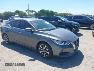 2022 Nissan Sentra SV with VIN 3N1AB8CV8NY254964, listed as a IAAI auction lot 42025826 with 24,993 mi miles. Bid and sale history available at carsss.com. Image 1.