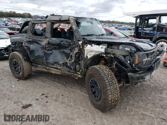 2023 Ford Bronco Raptor with VIN 1FMEE5JR0PLA89493, listed as a Copart auction lot 80310644 with 42,259 mi miles and Salvage Title. Bid and sale history available at carsss.com. Image 4.