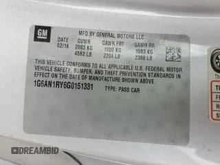 2016 Cadillac ATS-V with VIN 1G6AN1RY6G0151331, listed as a Copart auction lot 48347005 with Not Provided miles and Salvage Title. Bid and sale history available at carsss.com. Image 13.