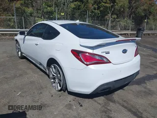 2016 Hyundai Genesis Coupe R-Spec with VIN KMHHU6KJ7GU132025, listed as a IAAI auction lot 41848778 with 63,562 mi miles and . Bid and sale history available at DreamBid. Image 3.