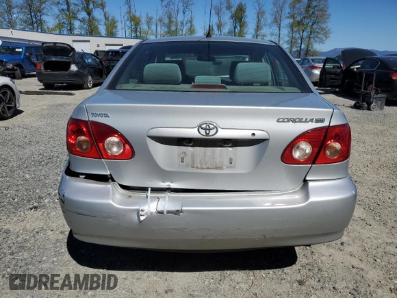 2006 Toyota Corolla CE with VIN 1NXBR32E06Z570442, listed as a Copart auction lot 53735765 with 288,119 mi miles and Clean Title. Bid and sale history available at DreamBid. Image 6.