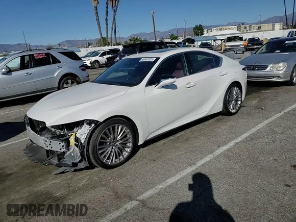 2022 Lexus IS with VIN JTHDA1D25N5120403, listed as a Copart auction lot 46467625 with 43,299 mi miles and Salvage Title. Bid and sale history available at carsss.com. Image 10.