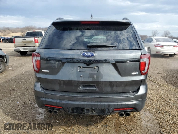2019 Ford Explorer Sport with VIN 1FM5K8GT4KGB04107, listed as a Copart auction lot 51049395 with 88,800 mi miles and Salvage Title. Bid and sale history available at carsss.com. Image 6.