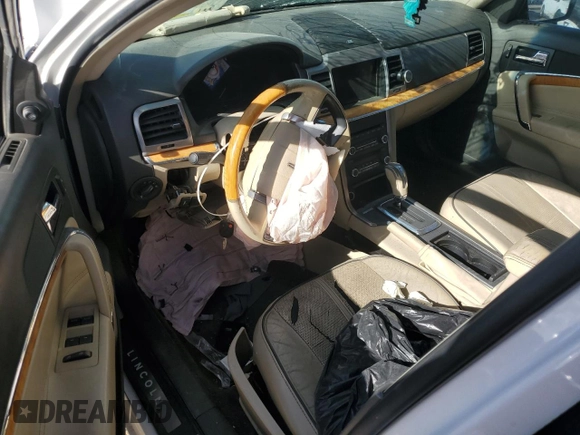 2012 Lincoln MKZ Hybrid with VIN 3LNDL2L31CR837026, listed as a Copart auction lot 53193445 with Not provided miles and Salvage title. Bid and sale history available at DreamBid. Image 8.
