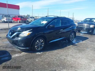 2016 Nissan Murano S with VIN 5N1AZ2MG4GN156791, listed as a IAAI auction lot 41390742 with 140,578 mi miles. Bid and sale history available at carsss.com. Image 2.