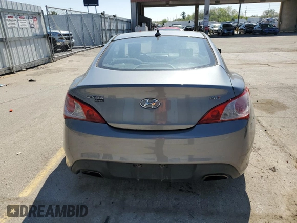 2010 Hyundai Genesis Coupe Premium with VIN KMHHT6KD9AU004230, listed as a Copart auction lot 56286055 with 199,511 mi miles and Salvage title. Bid and sale history available at DreamBid. Image 6.