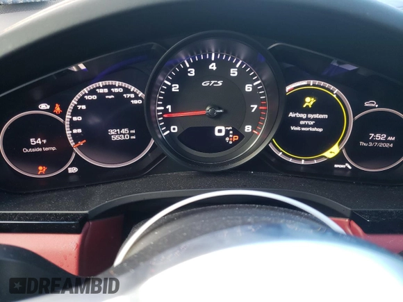 2021 Porsche Cayenne GTS with VIN WP1AG2AYXMDA35044, listed as a Copart auction lot 39751764 with 32,145 mi miles and Salvage title. Bid and sale history available at DreamBid. Image 9.