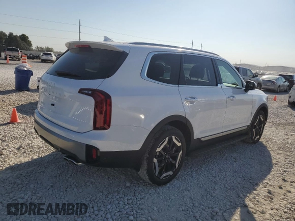 2025 Kia Telluride S with VIN 5XYP64GC9SG573593, listed as a Copart auction lot 78440814 with 230 mi miles and Salvage Title. Bid and sale history available at DreamBid. Image 3.