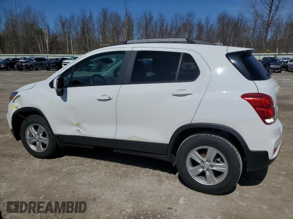 2021 Chevrolet Trax LT z VIN KL7CJPSM5MB372394, wystawiony jako Copart lot #51828485 z przebiegiem 64 557 mil mil oraz Szkoda całkowita • Salvage title. Historia ofert i sprzedaży dostępna na DreamBid. Obrazek 2.