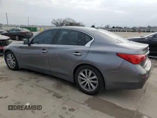 2014 Infiniti Q50 Sport with VIN JN1BV7AP2EM673700, listed as a Copart auction lot 47600985 with 136,475 mi miles and Salvage Title. Bid and sale history available at DreamBid. Image 2.