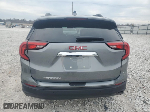 2020 GMC Terrain SLE with VIN 3GKALMEV5LL202108, listed as a Copart auction lot 47255375 with 44,187 mi miles and Salvage Title. Bid and sale history available at carsss.com. Image 6.