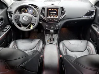 2022 Jeep Cherokee Trailhawk with VIN 1C4PJMBX3ND502322, listed as a Copart auction lot 85561444 with 57,630 mi miles and Salvage Title. Bid and sale history available at carsss.com. Image 8.