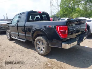 2021 Ford F-150 XL with VIN 1FTFX1E56MFA89186, listed as a IAAI auction lot 42220409 with 95,650 mi miles and . Bid and sale history available at DreamBid. Image 3.