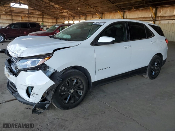 2020 Chevrolet Equinox LT with VIN 3GNAXKEV9LL273534, listed as a Copart auction lot 88319075 with 59,385 mi miles and Salvage Title. Bid and sale history available at carsss.com. Image 1.