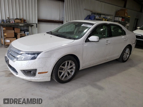 2012 Ford Fusion SEL with VIN 3FAHP0JA9CR112408, listed as a Copart auction lot 53958175 with 133,540 mi miles and Salvage Title. Bid and sale history available at carsss.com. Image 1.